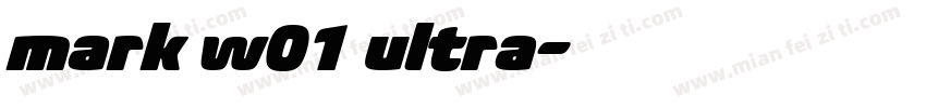 mark w01 ultra字体转换